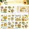 12 Sheets Floral Butterfly Rub on Transfers for Furniture (Sunflower) 5.9 x 5.9 inches